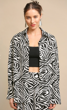 Load image into Gallery viewer, Zebra Oversized Button Up Shirt
