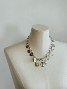Silver Ring Coin Necklace
