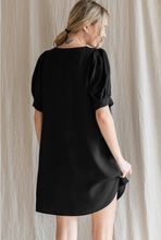 Load image into Gallery viewer, Puff Sleeve V Neck Dress
