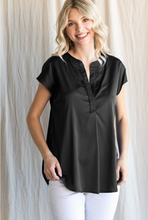 Load image into Gallery viewer, Satin Top with Cap Sleeves
