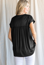 Load image into Gallery viewer, Satin Top with Cap Sleeves
