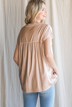 Load image into Gallery viewer, Satin Top with Cap Sleeves
