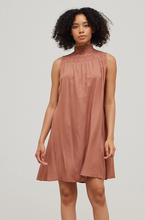 Load image into Gallery viewer, Satin Smocked Mini Dress
