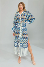 Load image into Gallery viewer, Printed Shirt Maxi Dress

