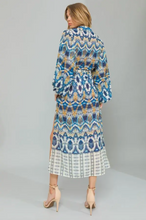 Load image into Gallery viewer, Printed Shirt Maxi Dress
