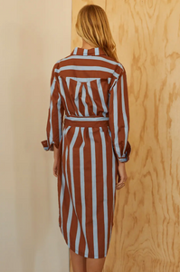 Bold Stripe Cotton Dress