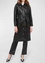 Load image into Gallery viewer, Vegan Leather Trench Coat
