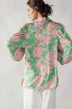 Load image into Gallery viewer, Floral Waist Tie Blouse
