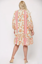 Load image into Gallery viewer, Woven Print Peasant Dress
