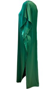 One Shoulder Satin Maxi Dress