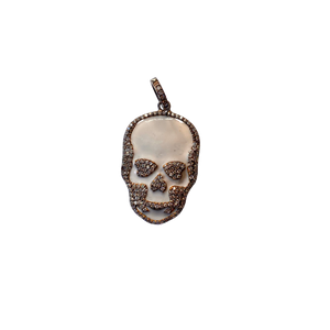 Madison Hayes - Enamel Pave Skull Pendant